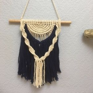 Macrame boho style wall hanging